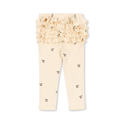 Sui Frill Pants GOTS, Cherry