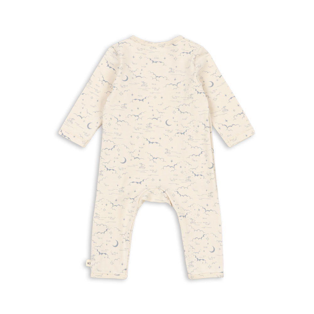 Basic Newborn Onesie GOTS, Cielo Marino