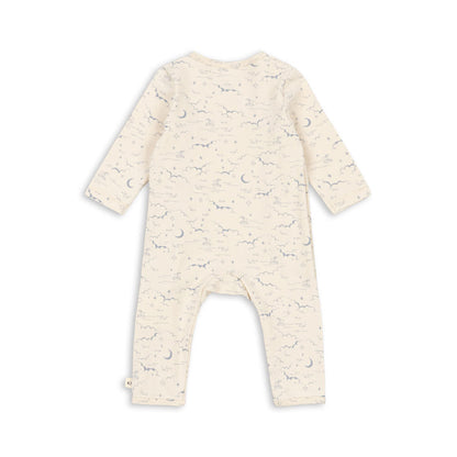 Basic Newborn Onesie GOTS, Cielo Marino
