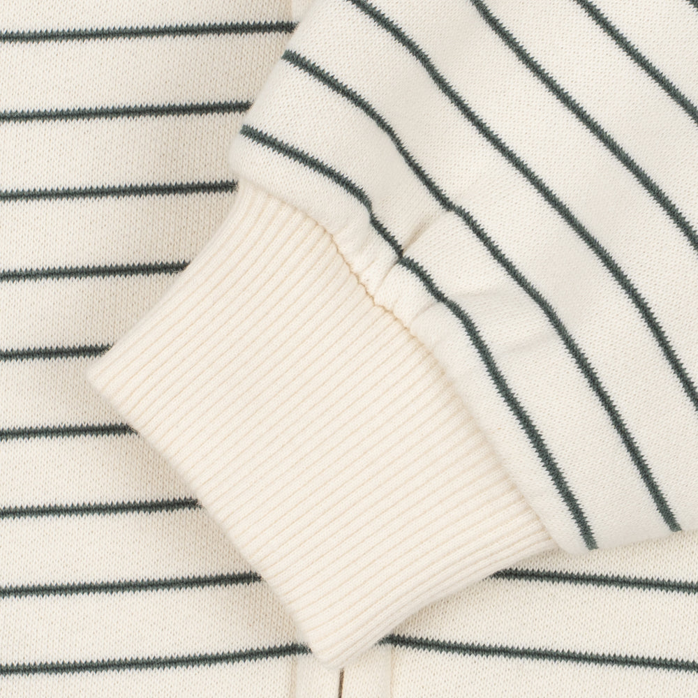 Amio Sweat Zip Hood OCS, Cilantro Stripe