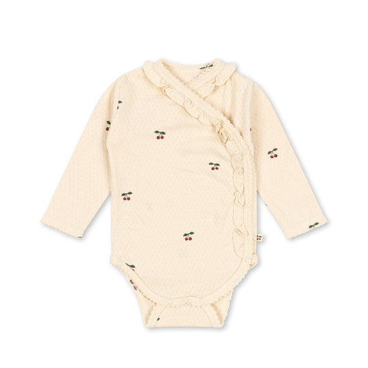 Sui Newborn Frill Body GOTS, Cherry