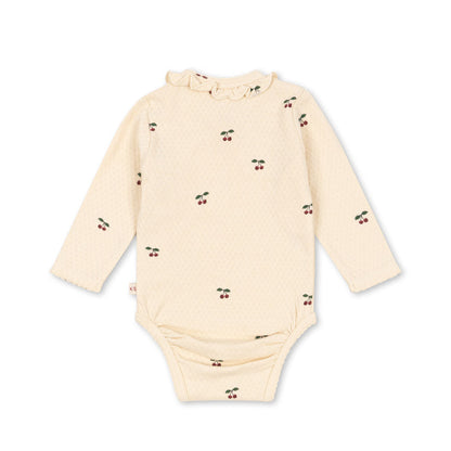 Sui Newborn Frill Body GOTS, Cherry