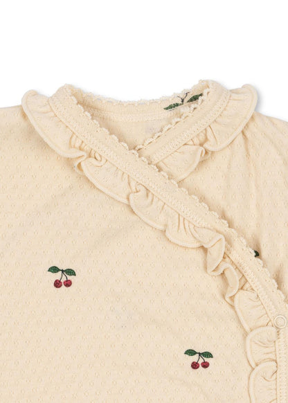 Sui Newborn Frill Body GOTS, Cherry