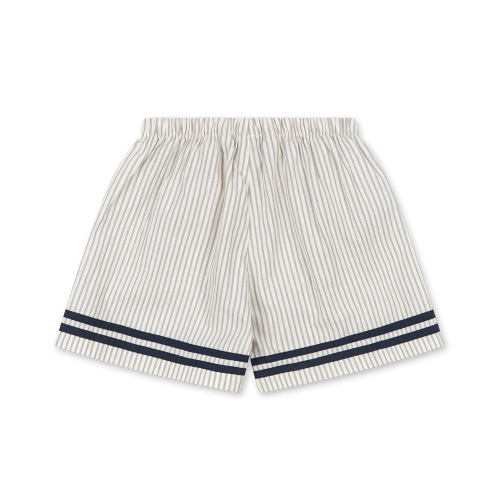 Allie Sailor Shorts GOTS, Bleu Stripe