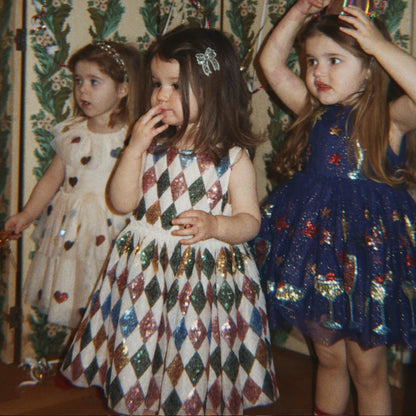 Yvonne Harlekin Dress, Harlekin Sequin