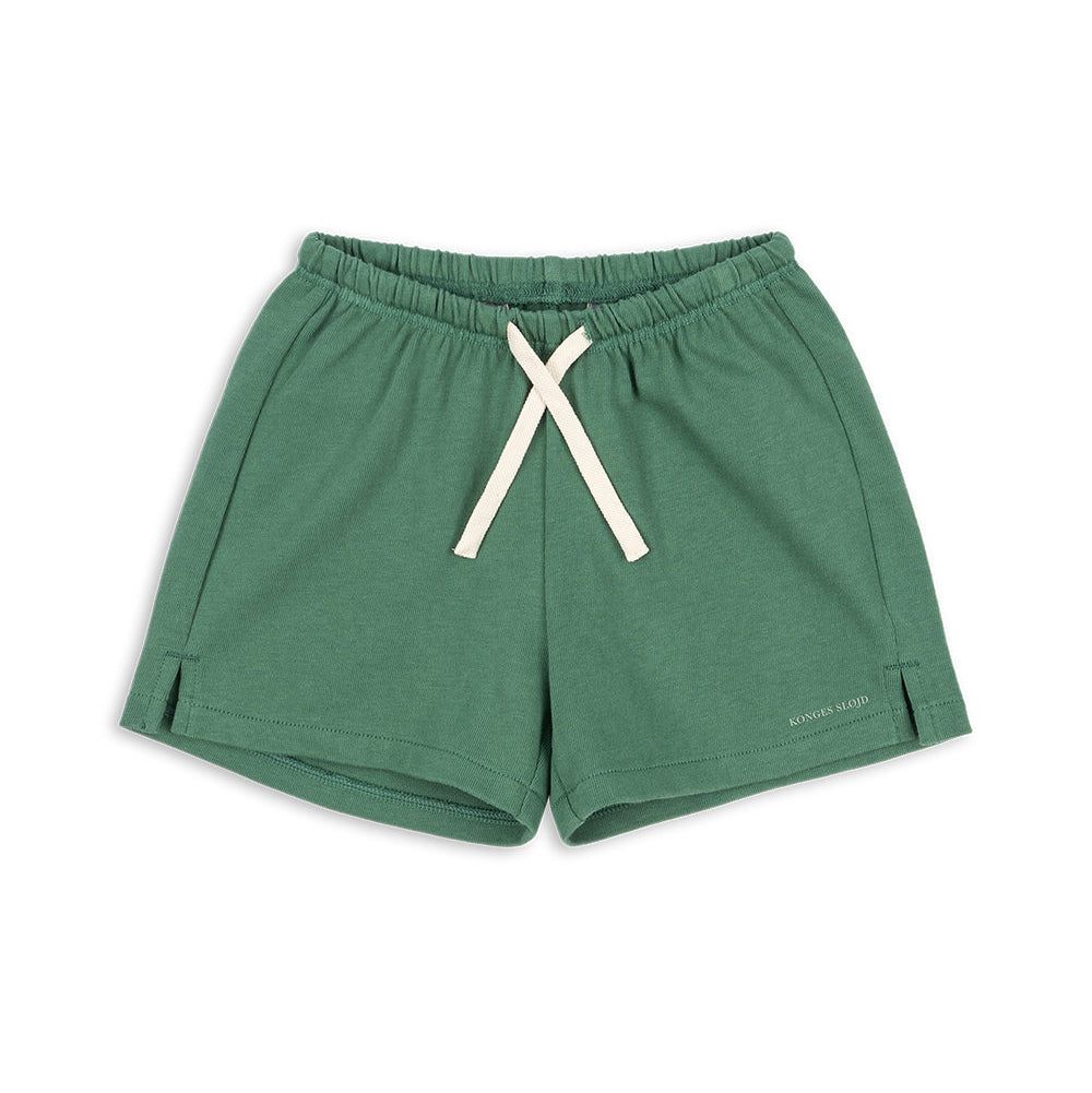 Spotty Sweat Shorts GOTS, Dark Ivy