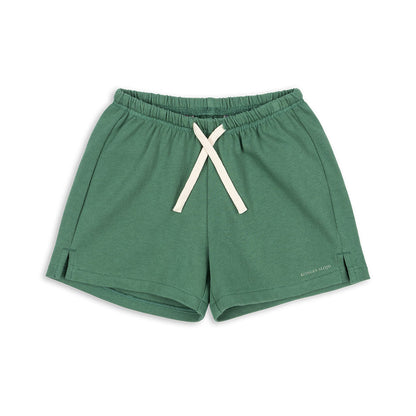 Spotty Sweat Shorts GOTS, Dark Ivy