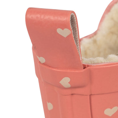 Roi Printed Rain Boots, Coeur Feathers