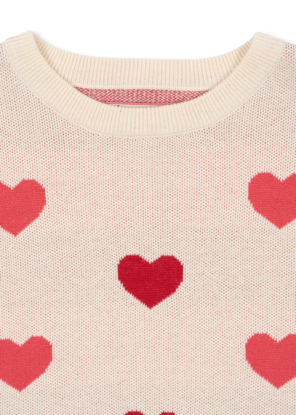 Lapis Knit Dress GOTS, Coeur Duo Pink