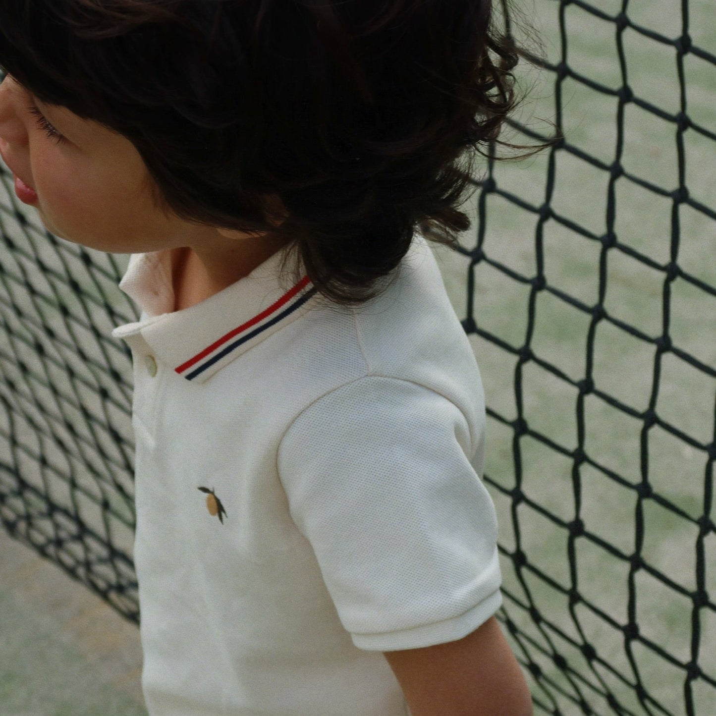Florian Polo Shirt GOTS, Antique White
