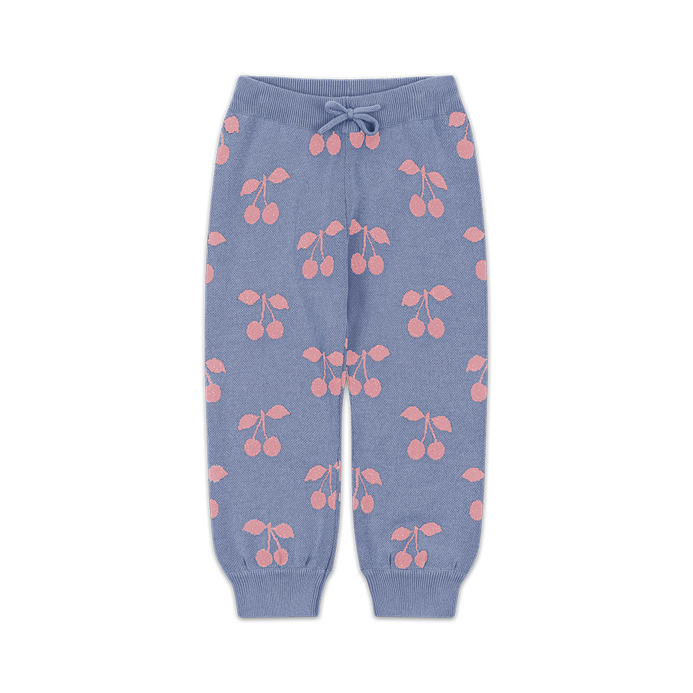 Lapis Knit Pants GOTS, Purple Impression