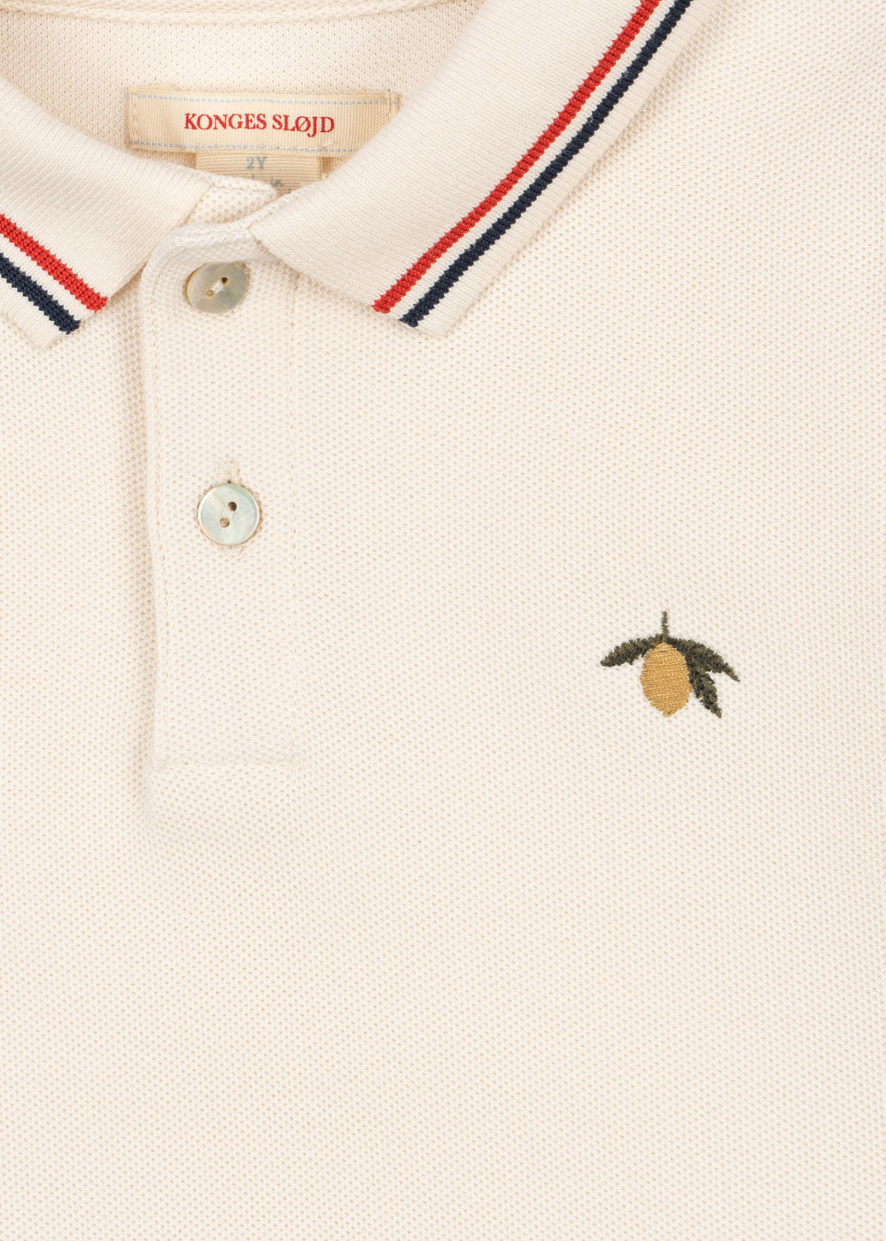 Florian Polo Shirt GOTS, Antique White