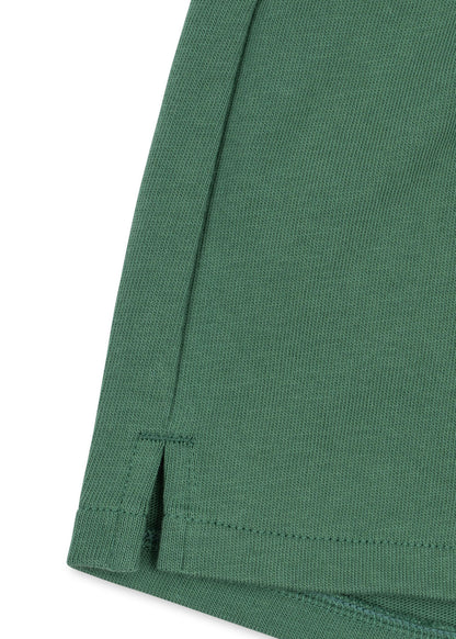 Spotty Sweat Shorts GOTS, Dark Ivy