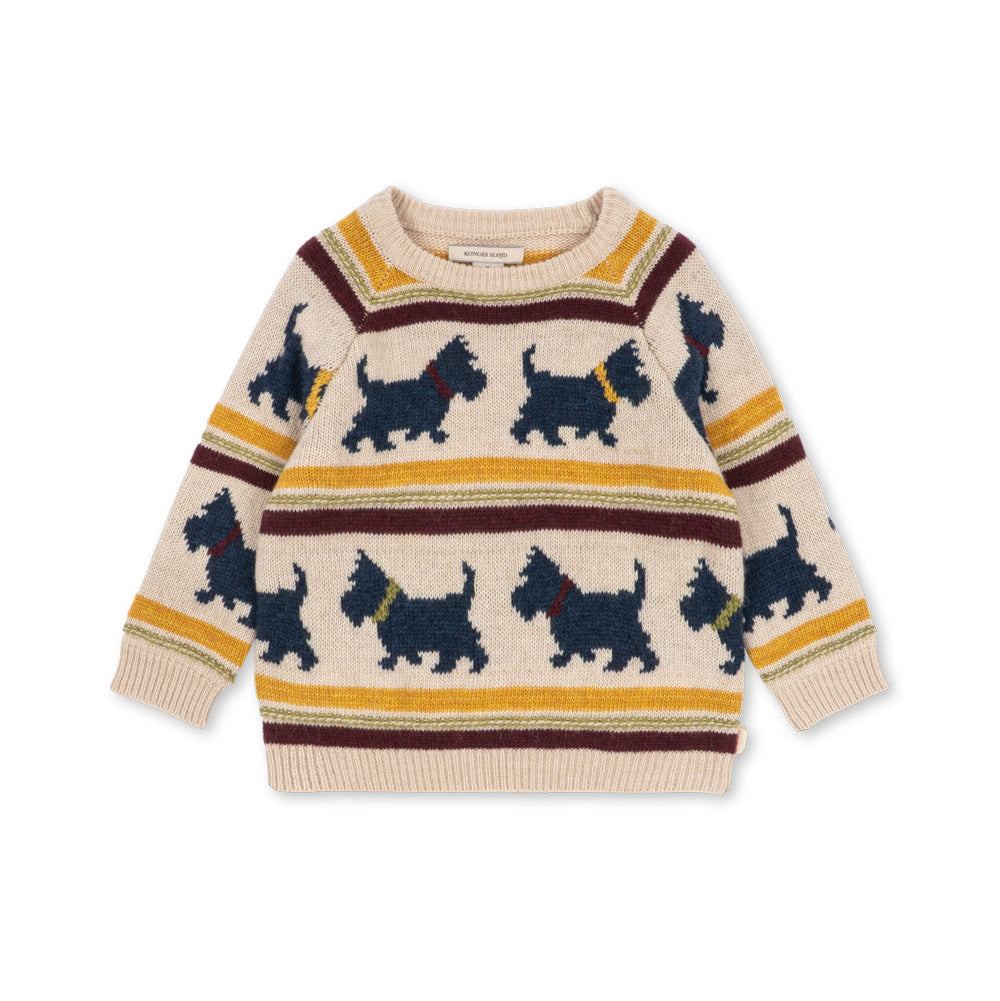 Belou Knit Sweater, Piccolo Scottie