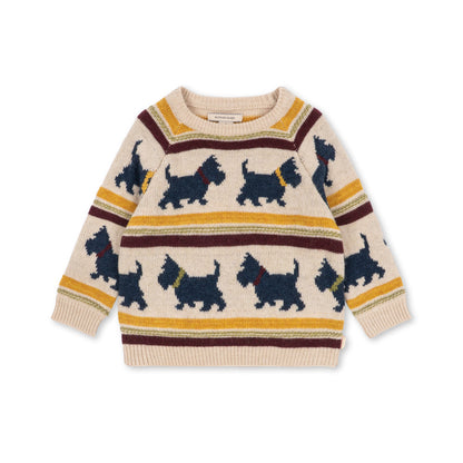 Belou Knit Sweater, Piccolo Scottie