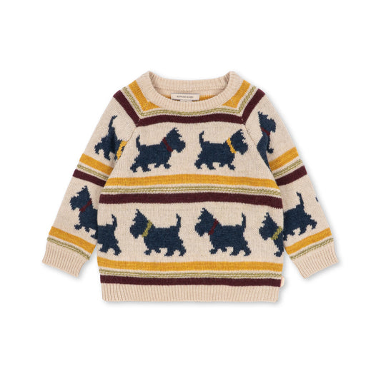 Belou Knit Sweater, Piccolo Scottie