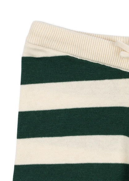 Manis Knit Pants GOTS, Pine Grove Stripe