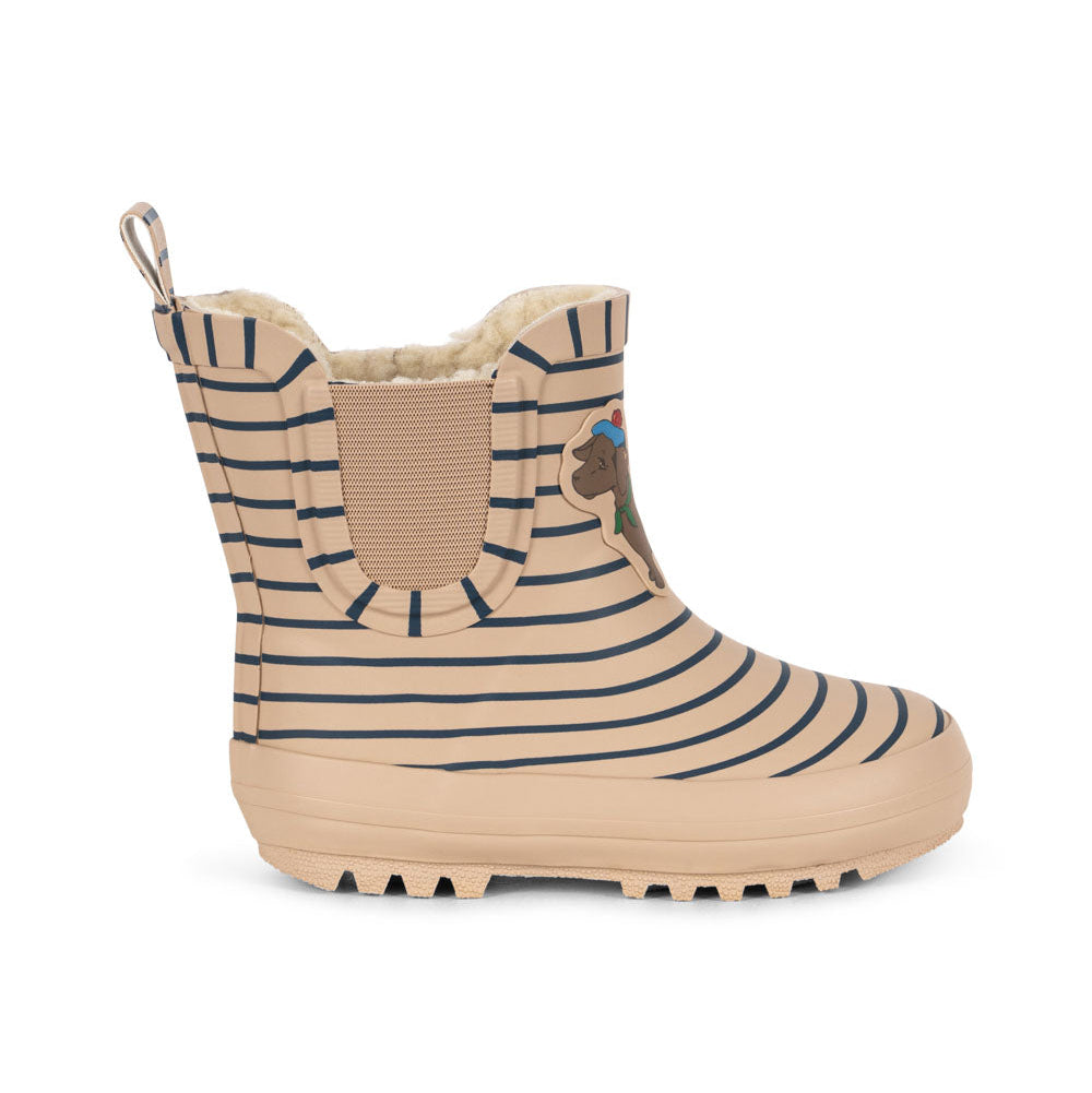 Roi Printed Rain Boots, Stripe La Mer