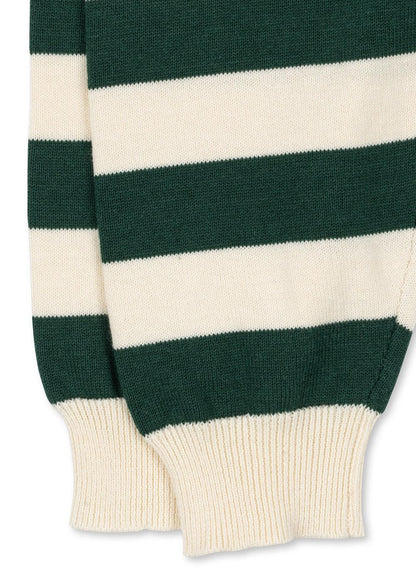Manis Knit Pants GOTS, Pine Grove Stripe