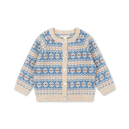 Billi Knit Cardigan, Blue Multi