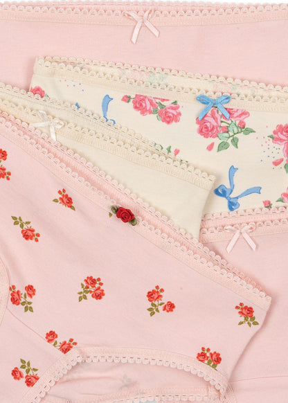 Basic 5 Pack Girl Underpants GOTS, Girl Mix Pack