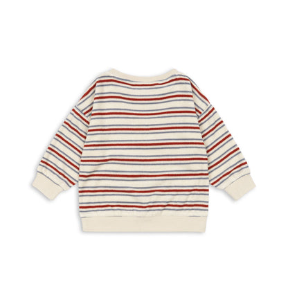 Itty Rib Sweat Shirt GOTS, Stripe Winds