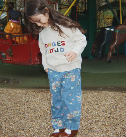 Magot Pants GOTS, Teddy Coeur
