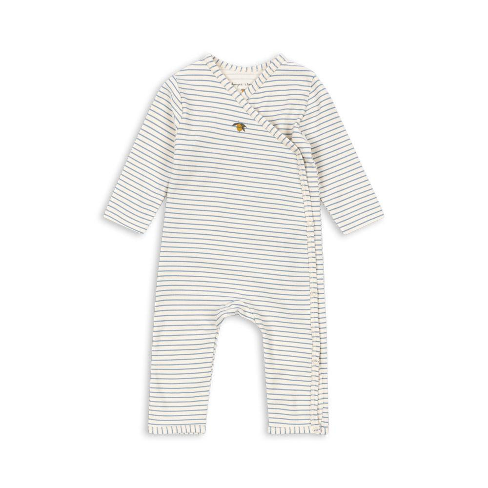 Basic Newborn Onesie GOTS, Stripe Bluie