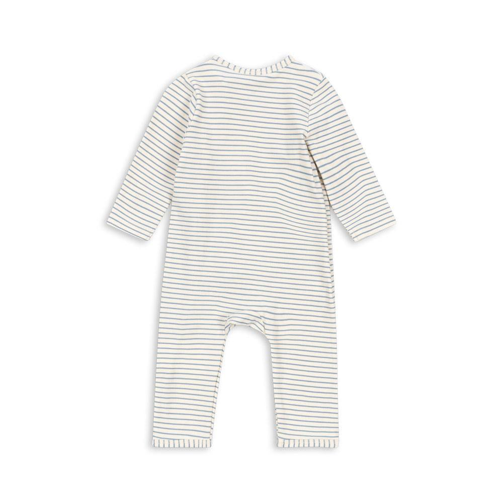 Basic Newborn Onesie GOTS, Stripe Bluie