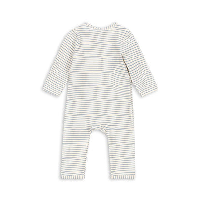 Basic Newborn Onesie GOTS, Stripe Bluie