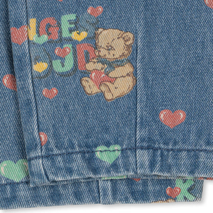Magot Pants GOTS, Teddy Coeur
