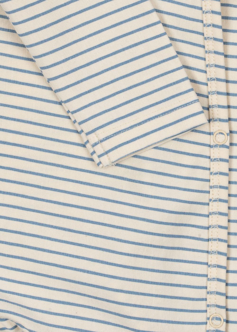 Basic Newborn Onesie GOTS, Stripe Bluie
