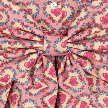 Evia LS Bow Dress GOTS, Felice Rose