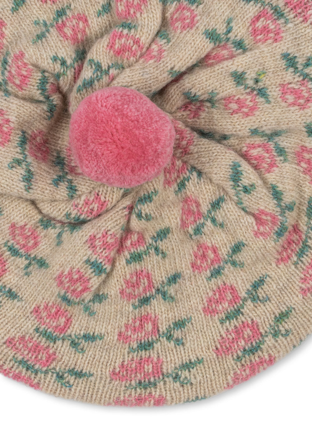 Belou Knit Beret, Rose