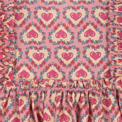 Evia LS Bow Dress GOTS, Felice Rose