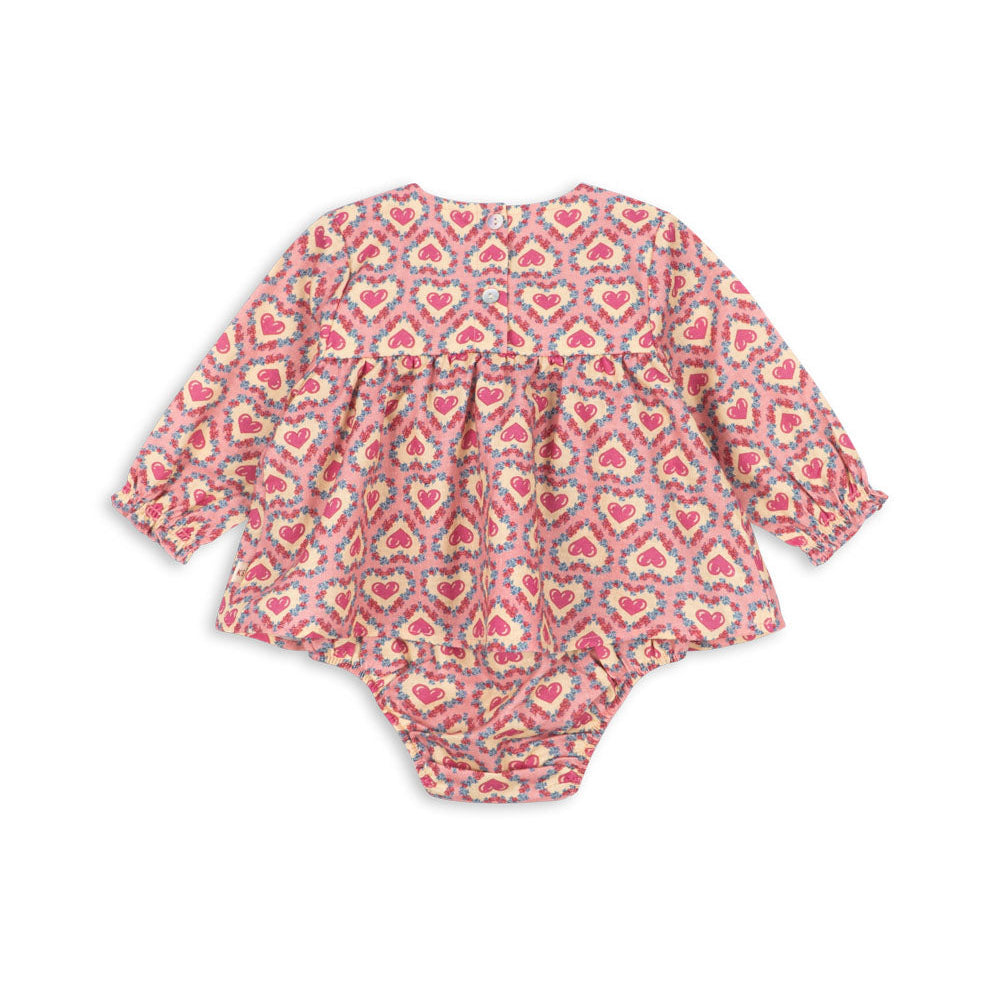 Evia Romper GOTS, Felice Rose