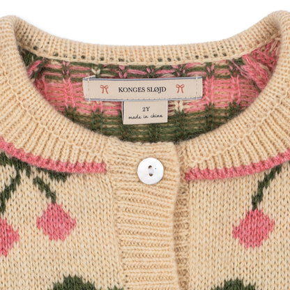 Belou Collar Cardigan, Cherry