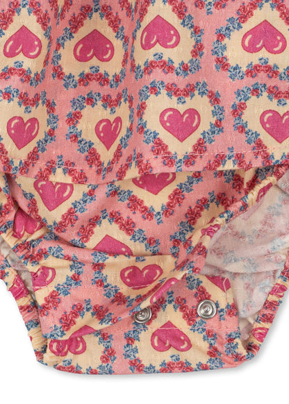 Evia Romper GOTS, Felice Rose