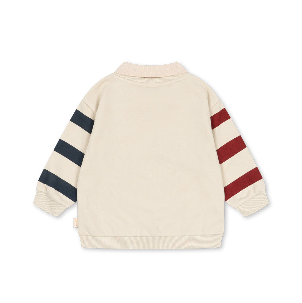 Spotty Sweat Shirt GOTS, Brown Rice