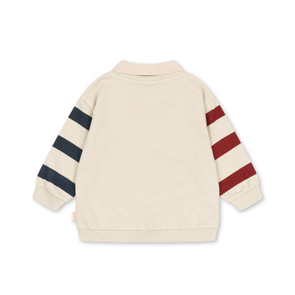 Spotty Sweat Shirt GOTS, Brown Rice