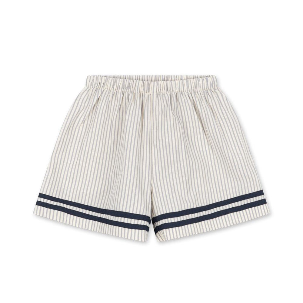 Allie Sailor Shorts GOTS, Bleu Stripe