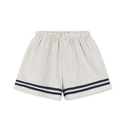 Allie Sailor Shorts GOTS, Bleu Stripe