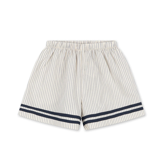 Allie Sailor Shorts GOTS, Bleu Stripe
