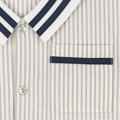 Allie Sailor Shirt GOTS, Bleu Stripe