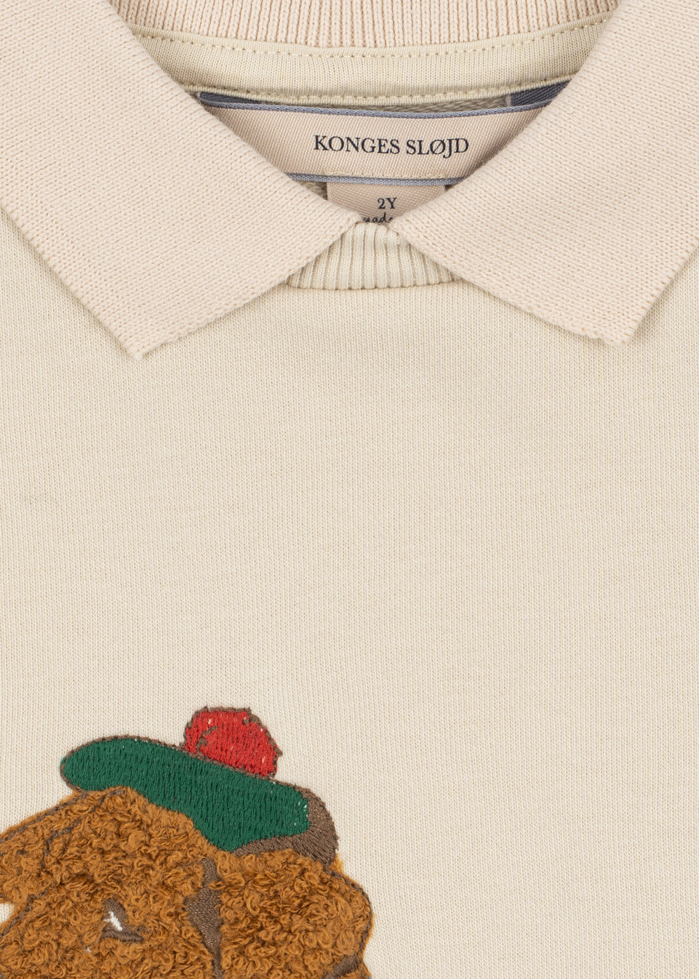 Spotty Sweat Shirt GOTS, Brown Rice
