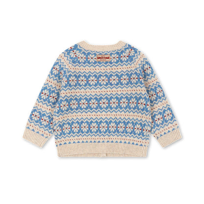 Billi Knit Cardigan, Blue Multi