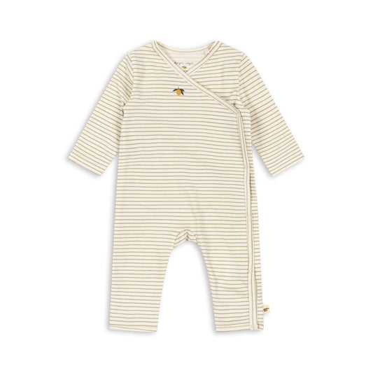 Basic Newborn Onesie GOTS, Tea Stripe