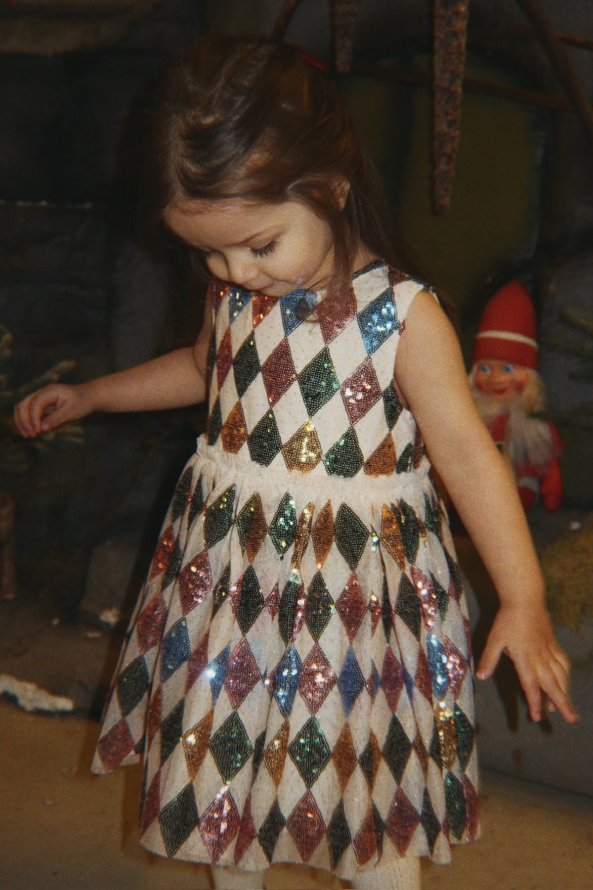 Yvonne Harlekin Dress, Harlekin Sequin