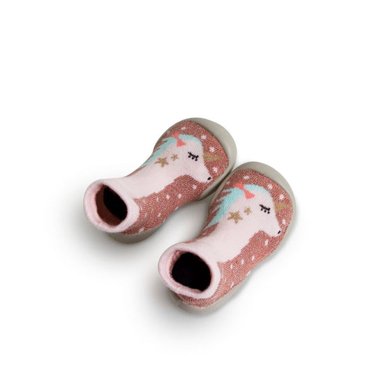 Collegien slippers Tiny Licorne Unicorn pink shimmer