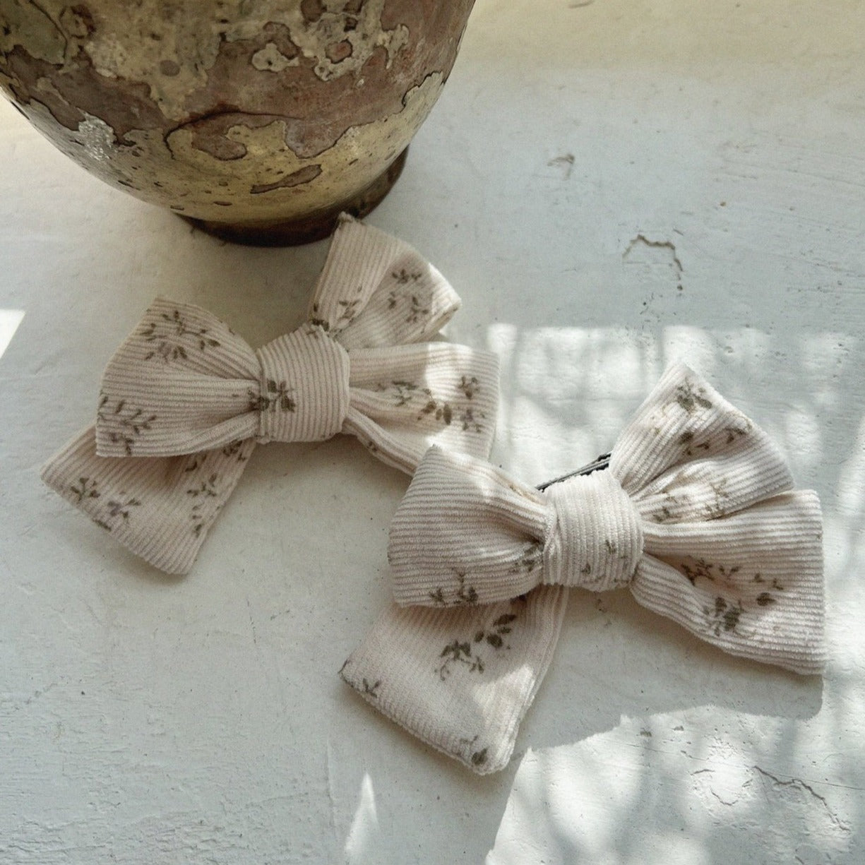 Printed Bow Clip, 4 Colours
